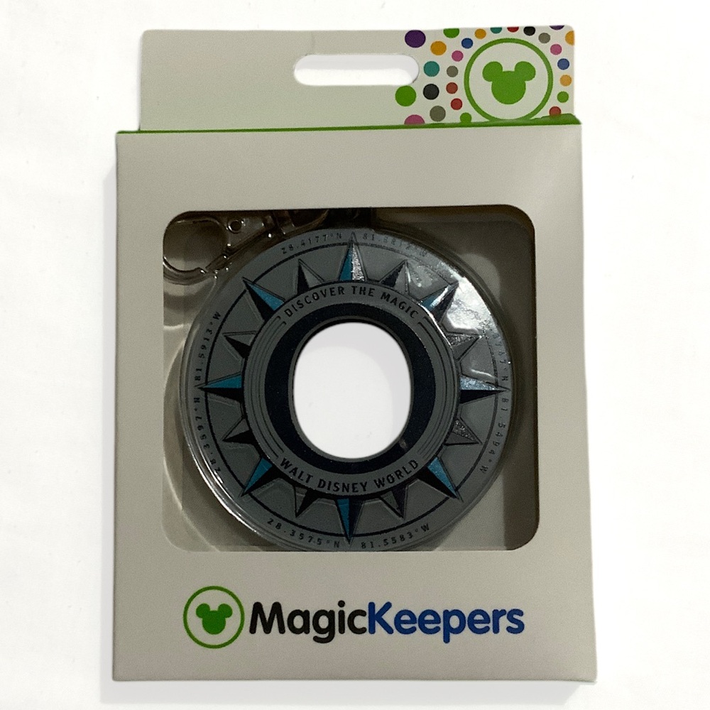 NWT Disney MagicBand 2 Grey Compass MagicKeeper